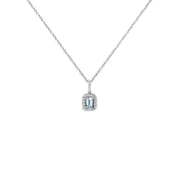 天堂之夏海藍寶鑽石項鍊 Paradise Summer Aquamarine Diamond  Necklace