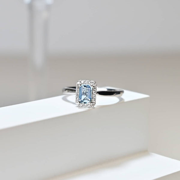 天堂之夏海藍寶戒指 Paradise Summer Aquamarine Diamond Ring