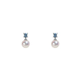 Blue Horizon Akoya Pearl Earrings