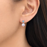 Blue Horizon Akoya Pearl Earrings
