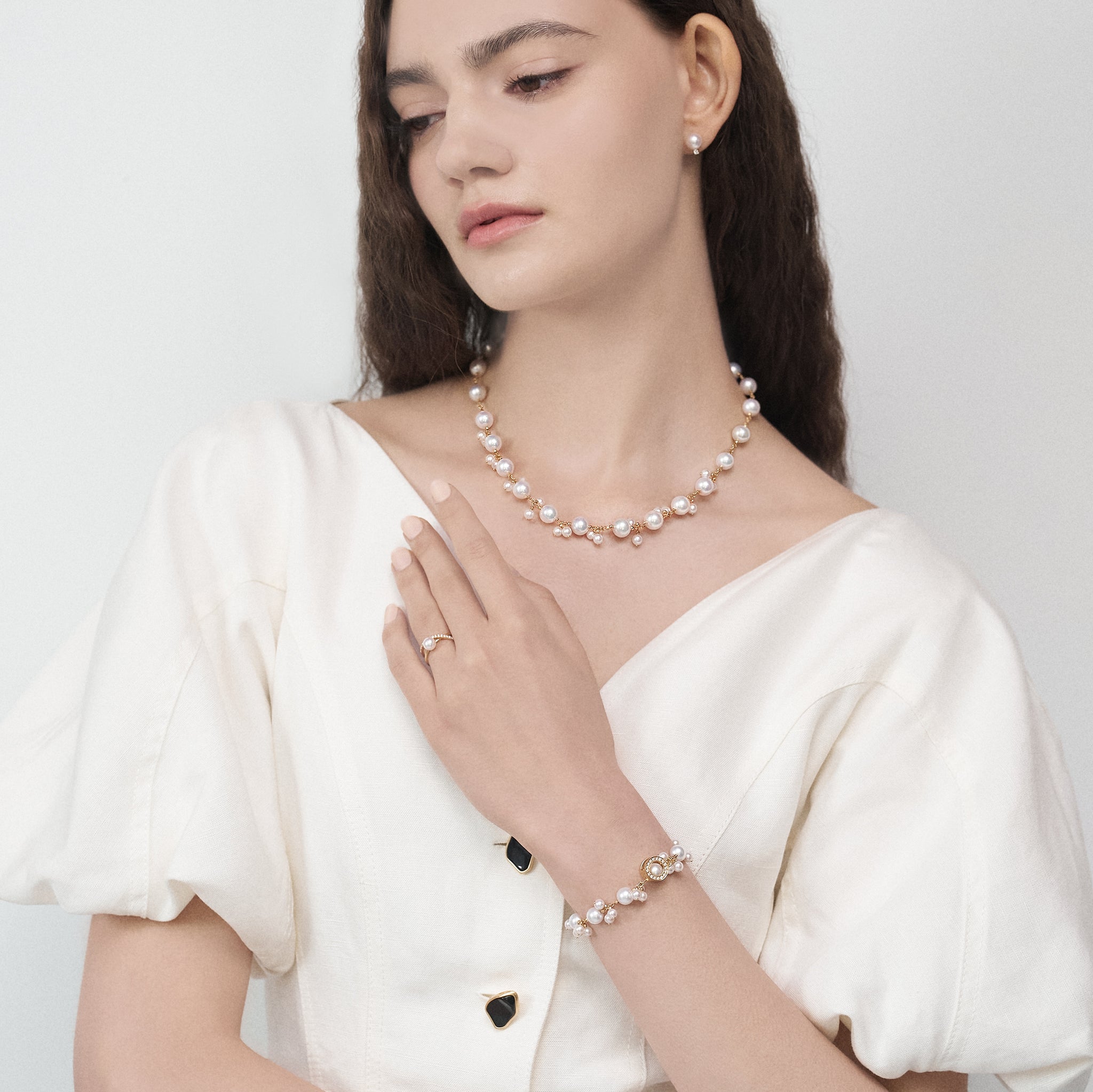 月汐珍珠項鍊 Tsuki Shio Akoya Pearl Necklace