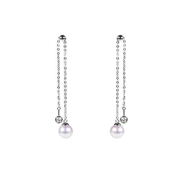 相遇珍珠鑽石耳環 Destiny Akoya Pearl Diamond Earrings