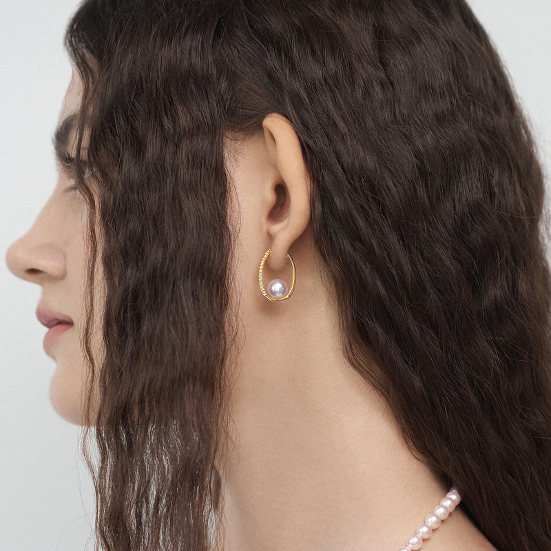 映照珍珠耳環 Aurora Akoya Pearl Earrings