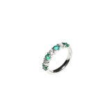 克羅伊祖母綠鑽石戒指 Chloe Emerald Diamond Ring