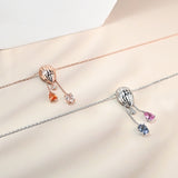 熱氣球剛玉項鍊(白) Hot Air Balloon Sapphire Necklace (9KW)