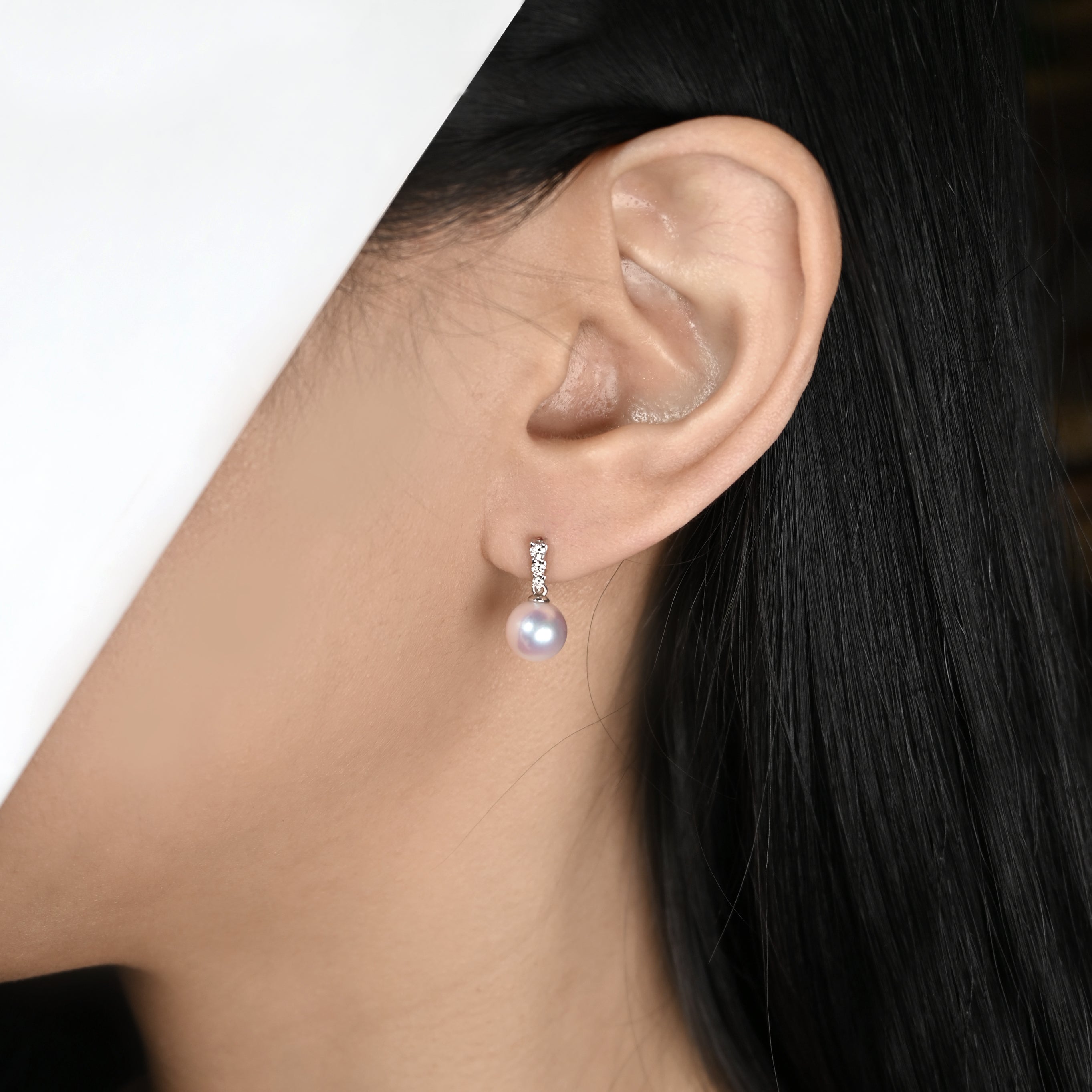 流星珍珠鑽石耳環 Meteor Pearl Diamond Earrings