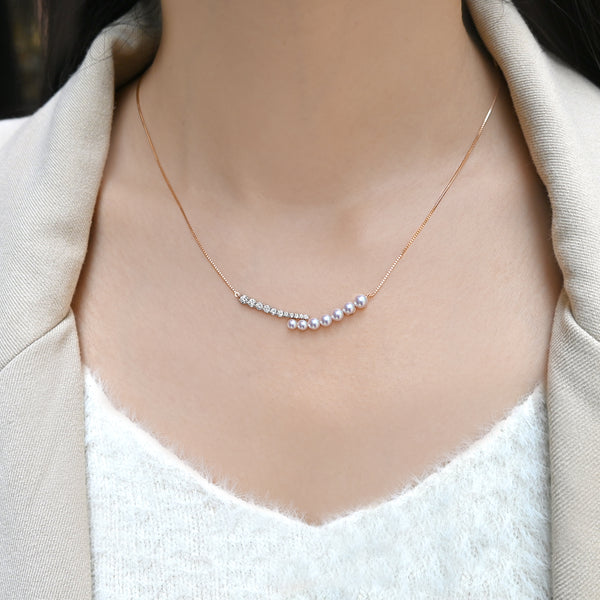 北極星珍珠鑽石項鍊 Polar Star Pearl Diamond Necklace