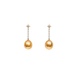 芮南洋金珠耳環 Ruì South Sea Pearl Earrings