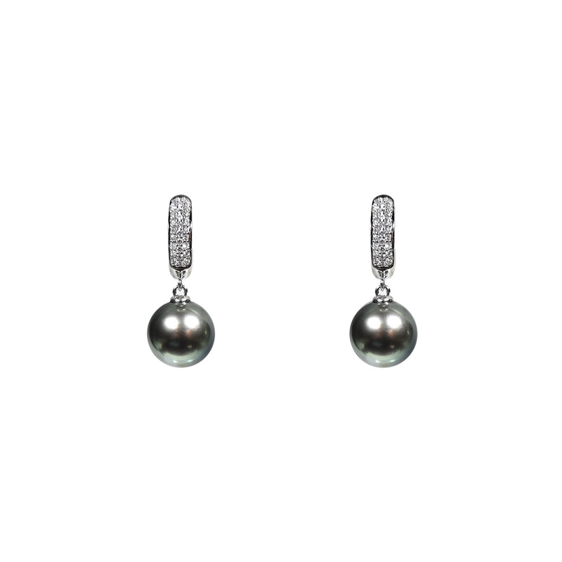 黑耀黑珍珠耳環Shine Tahitian Pearl Earrings