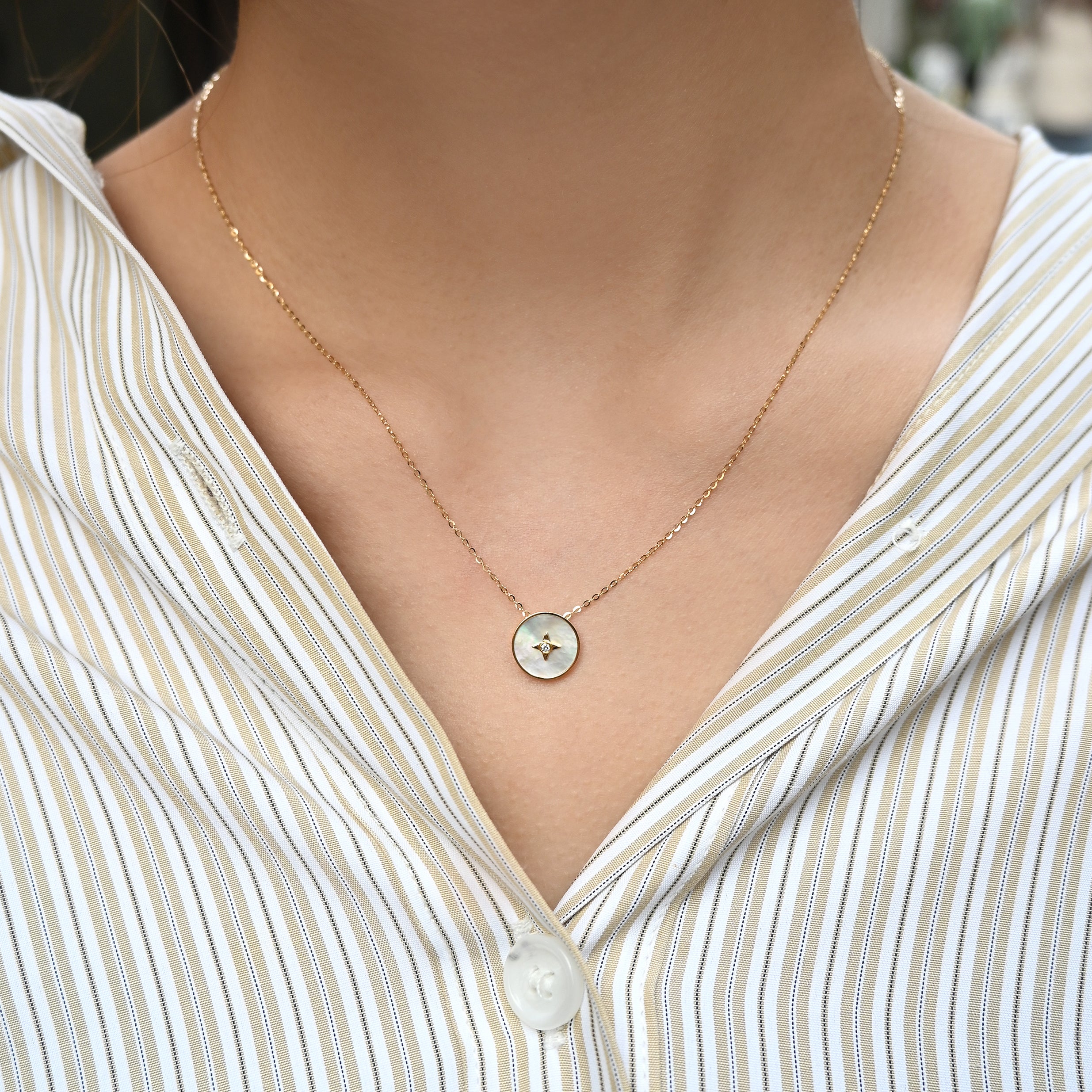 星芒母貝項鍊 Hester Pearl Shell Necklace