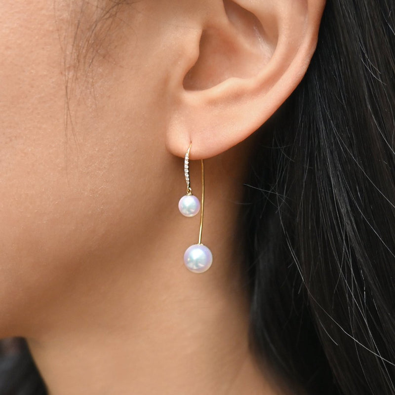 音符珍珠耳環 Melody Akoya Pearl Earrings