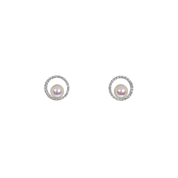 月光女神珍珠耳環 Selene Akoya Pearl Earrings
