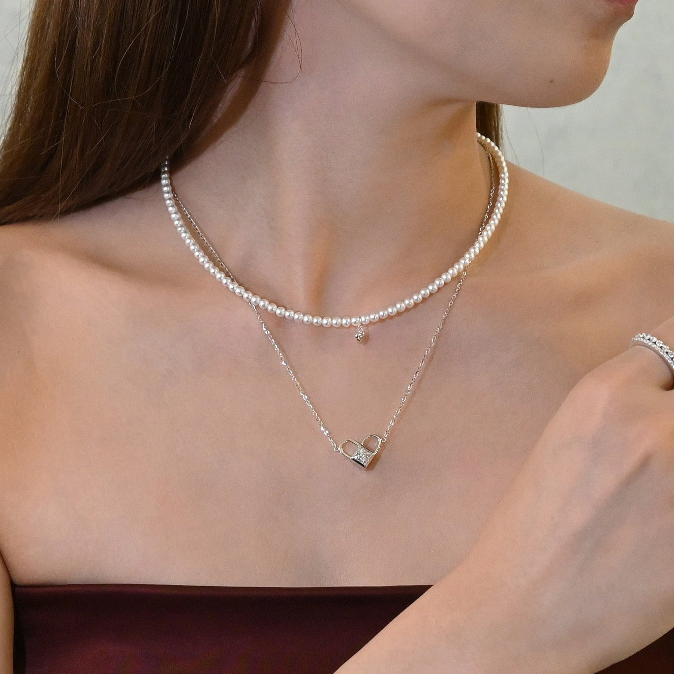 Love Lock Diamond Necklace