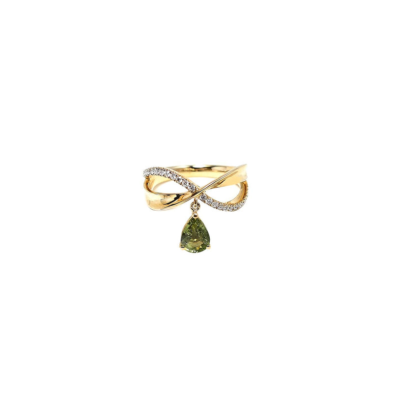 綠碧璽鑽石戒指 Green Tourmaline Diamond Ring