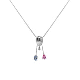 熱氣球剛玉項鍊(白) Hot Air Balloon Sapphire Necklace (9KW)