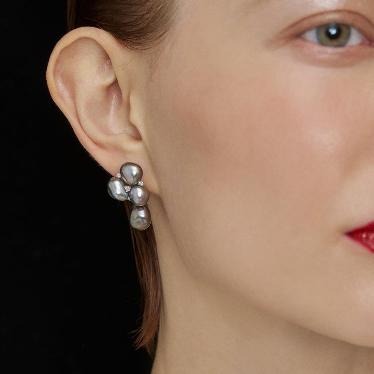 客旭珍珠耳環 Keshi Pearl earrings