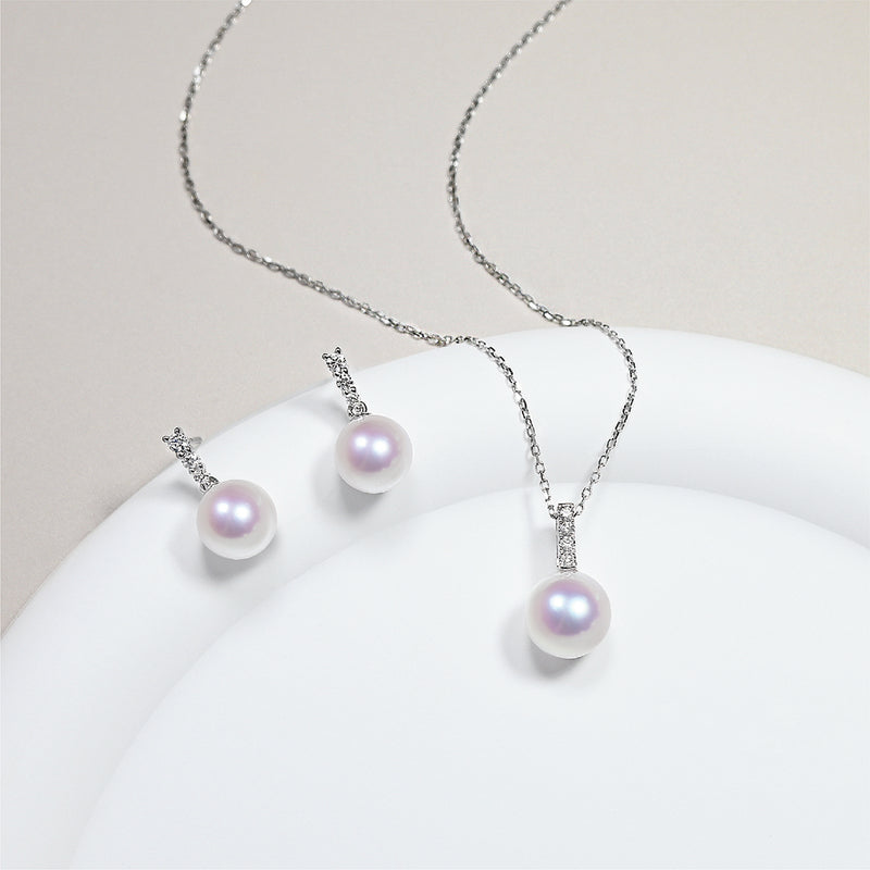 流星珍珠鑽石項鍊 Meteor Pearl Diamond Necklace
