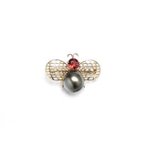 女王蜂黑珍珠胸針 Queen Bee Tahitian Pearl Brooch