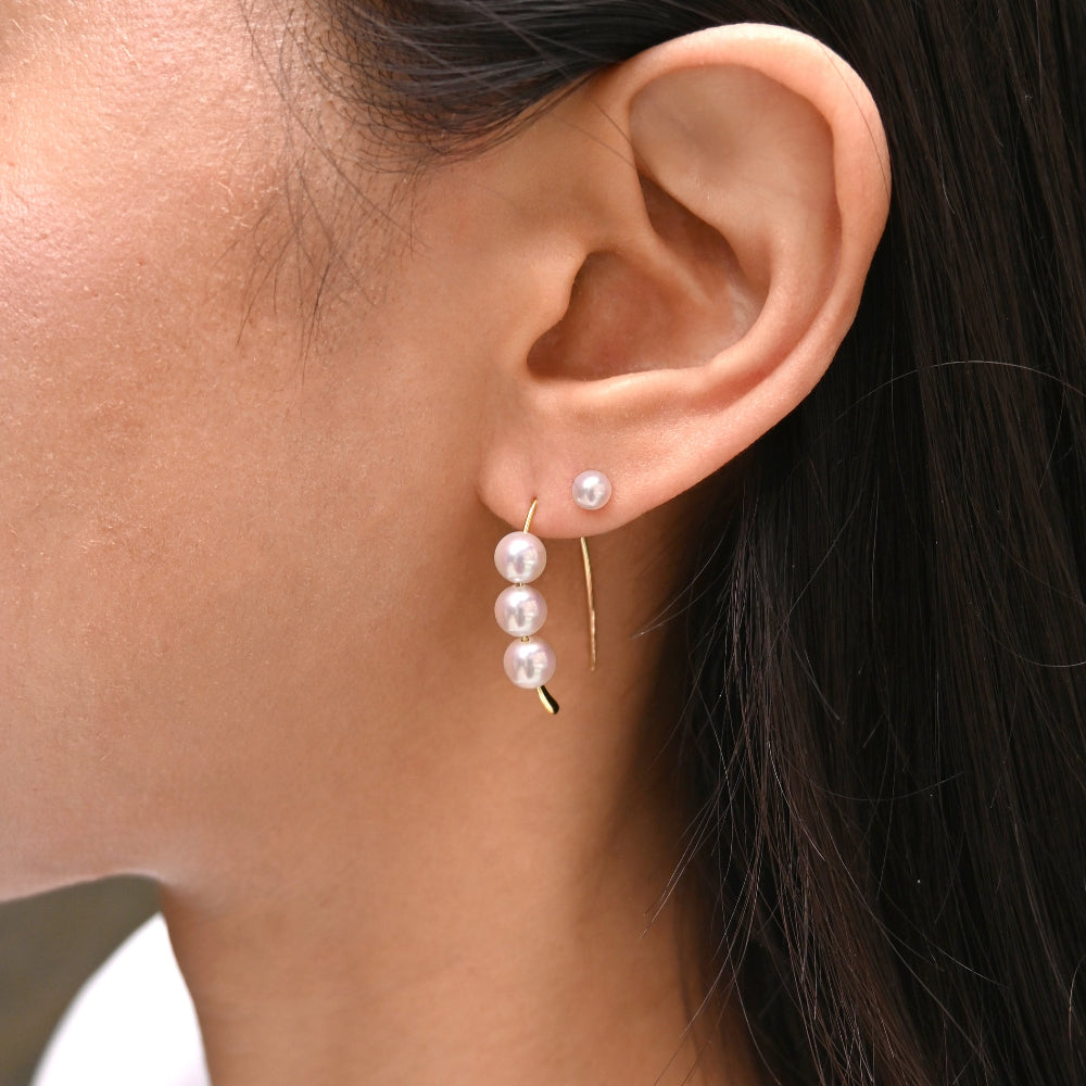 蕊娜珍珠耳環  Rina Akoya Pearl Earrings