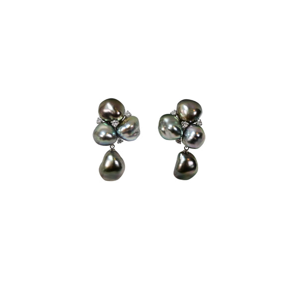 客旭珍珠耳環 Keshi Pearl earrings